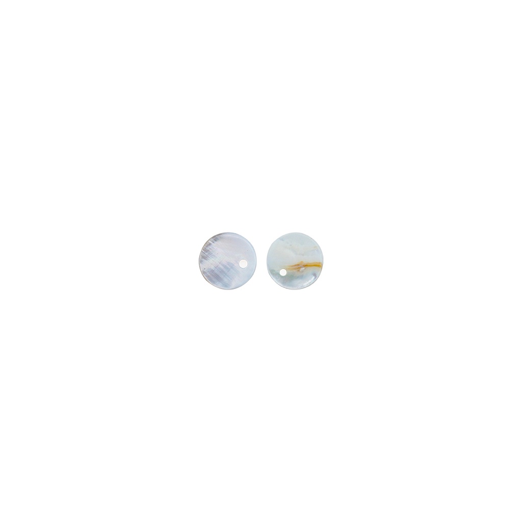 Flat Natural River Shell Hanging Button