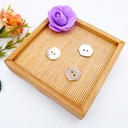 Agoya Japan Irregular Hexagon Shape 2 Hole Shell Button