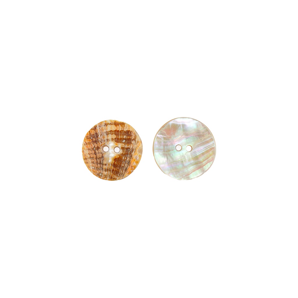 Mother Of Pearl Round 2 Hole Shell Button