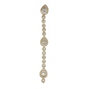 Gold Base Fancy Kundan Button Patti