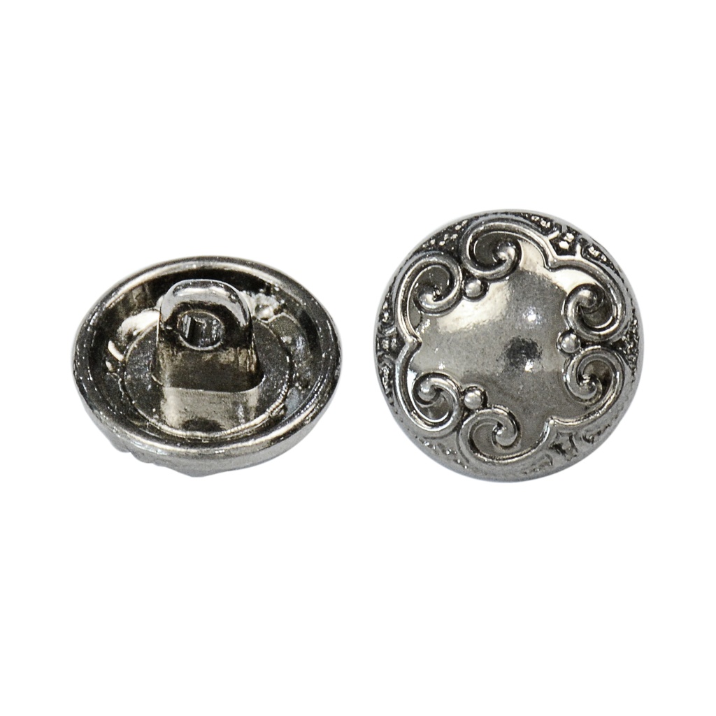 Border Design Metal Shirt Button