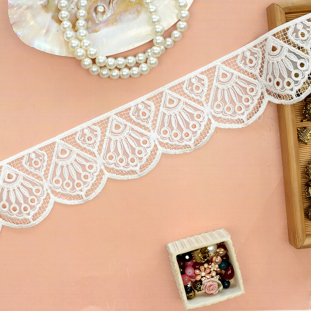 One Side Border Organza Lace