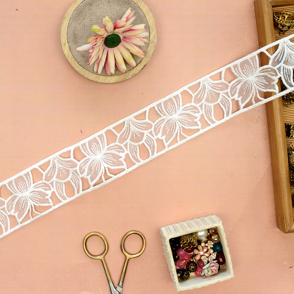 Double Side Border Organza Lace