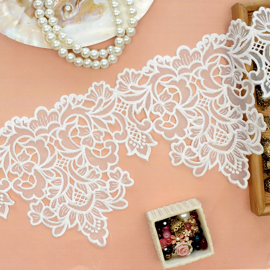One Side Border Organza Lace