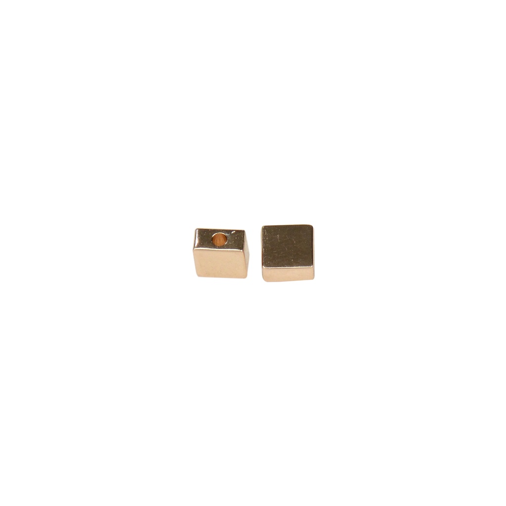 Square Shape 2-Hole-in-Edge Metal Shirt Button