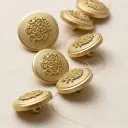 Royal Crest Design Metal Suiting Button