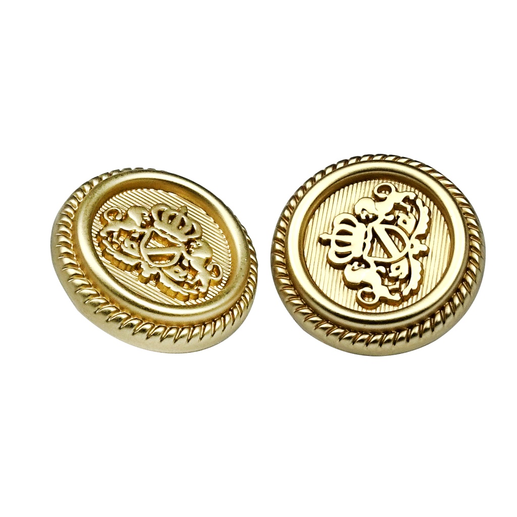 Coat of Arms Heraldic Design Metal Suiting Button