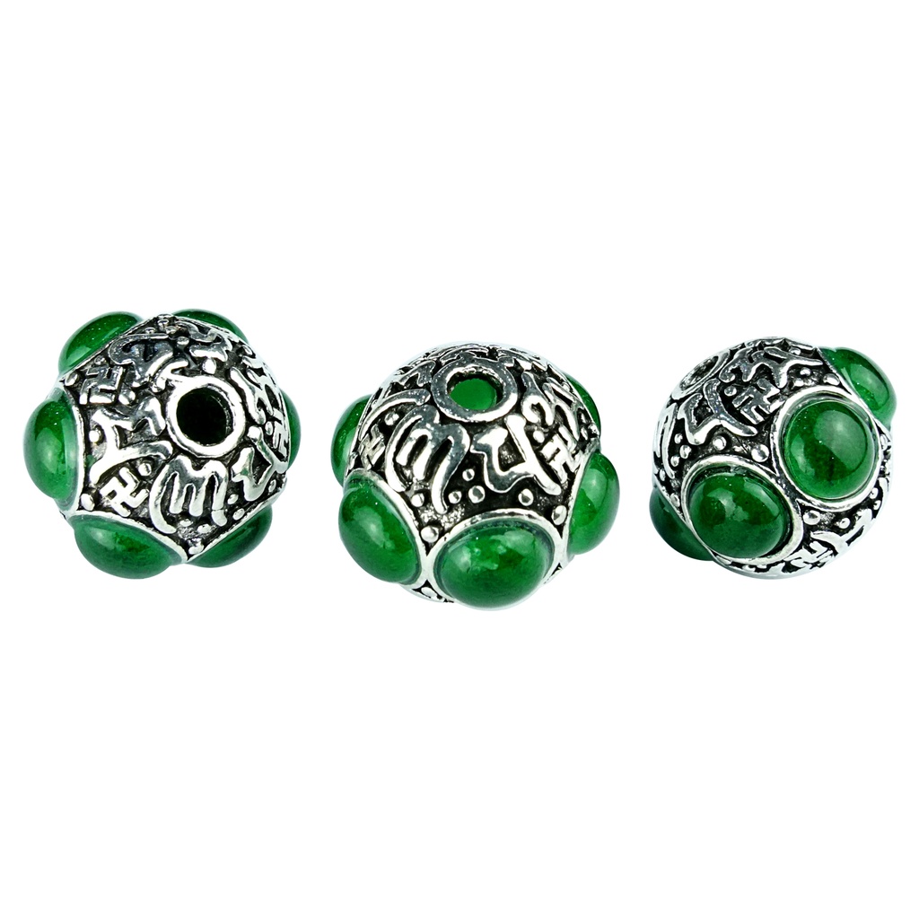 Six Character Gemstone Metal Ball