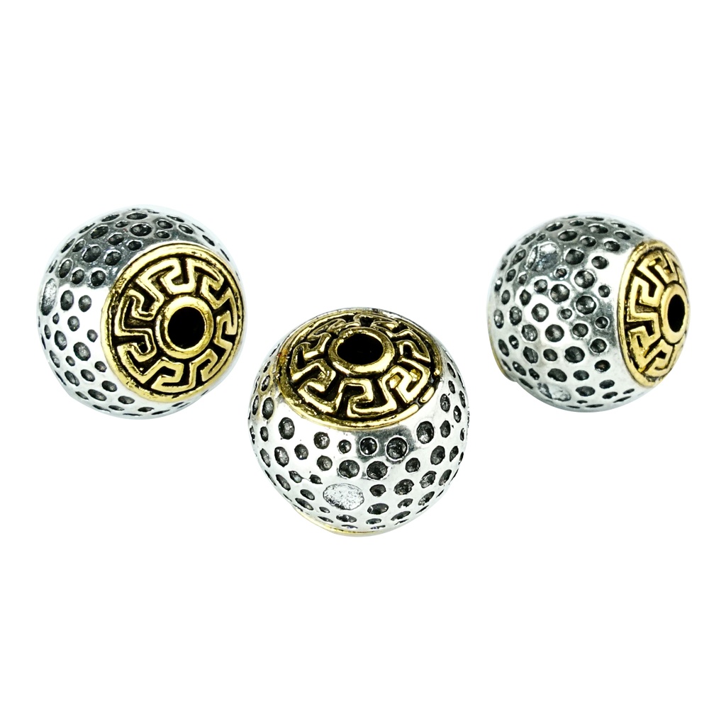 Striped Dots Surface Design Spacer Ball