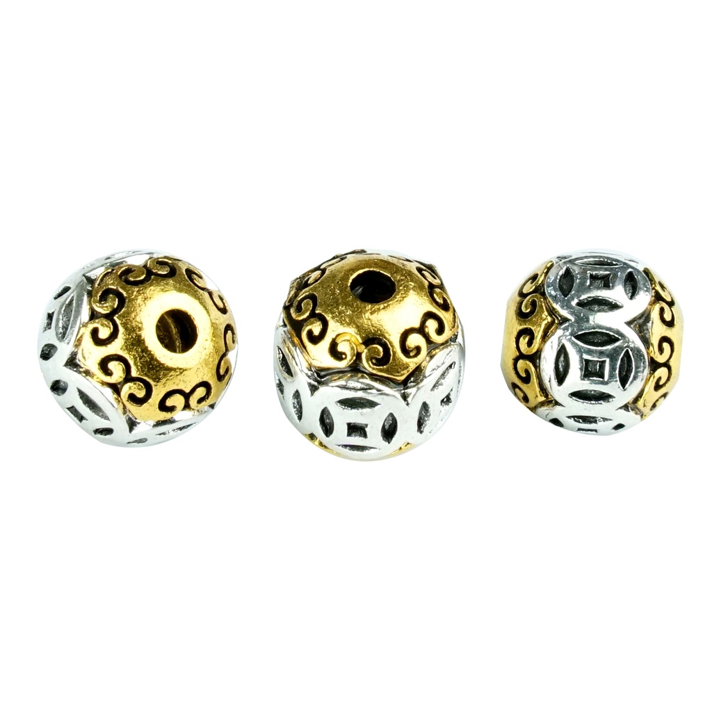 Rack Plating Tibetan Style Alloy Ball