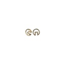 G Shape Shiny Metal Shirt Button