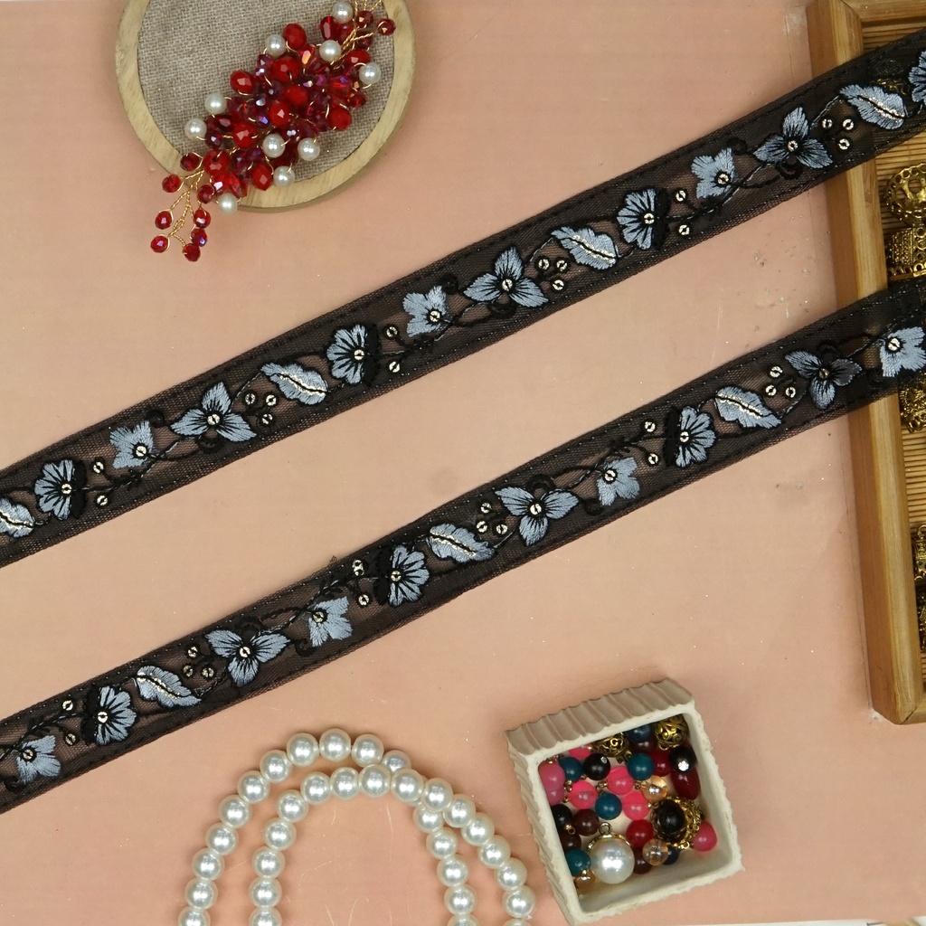 Fancy Sequence Embroidery Net Lace