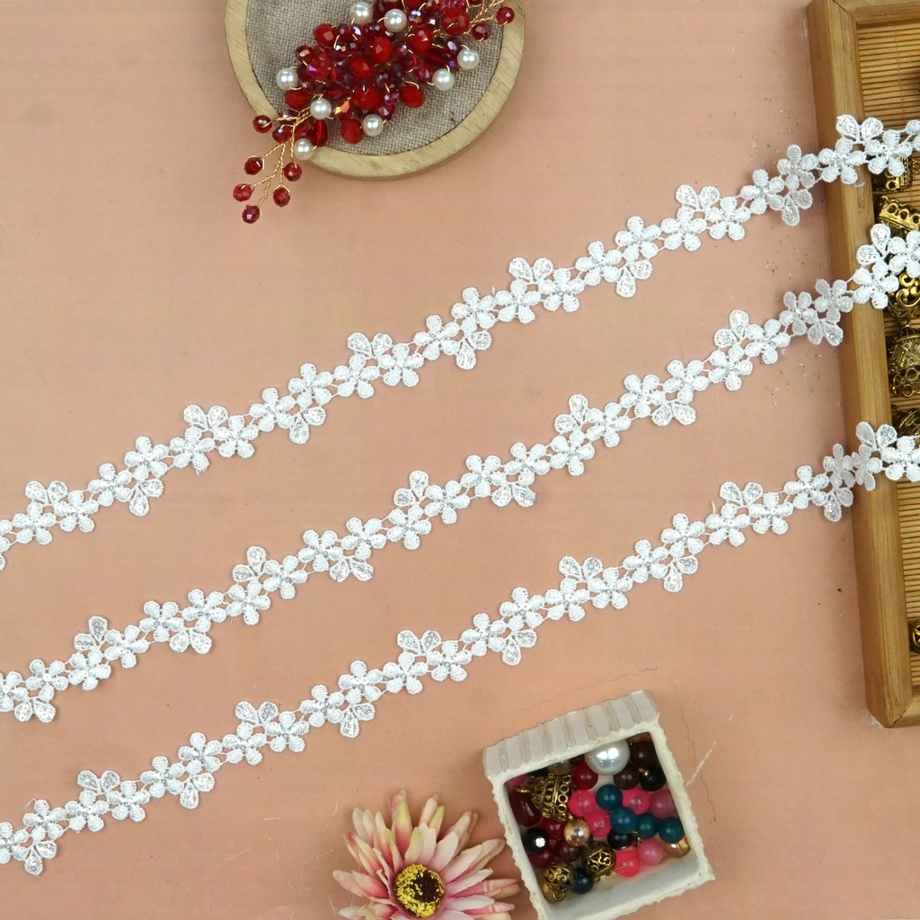 Flower Sequence Shuttle Lace