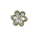 Gold Base Fancy Kundan Button