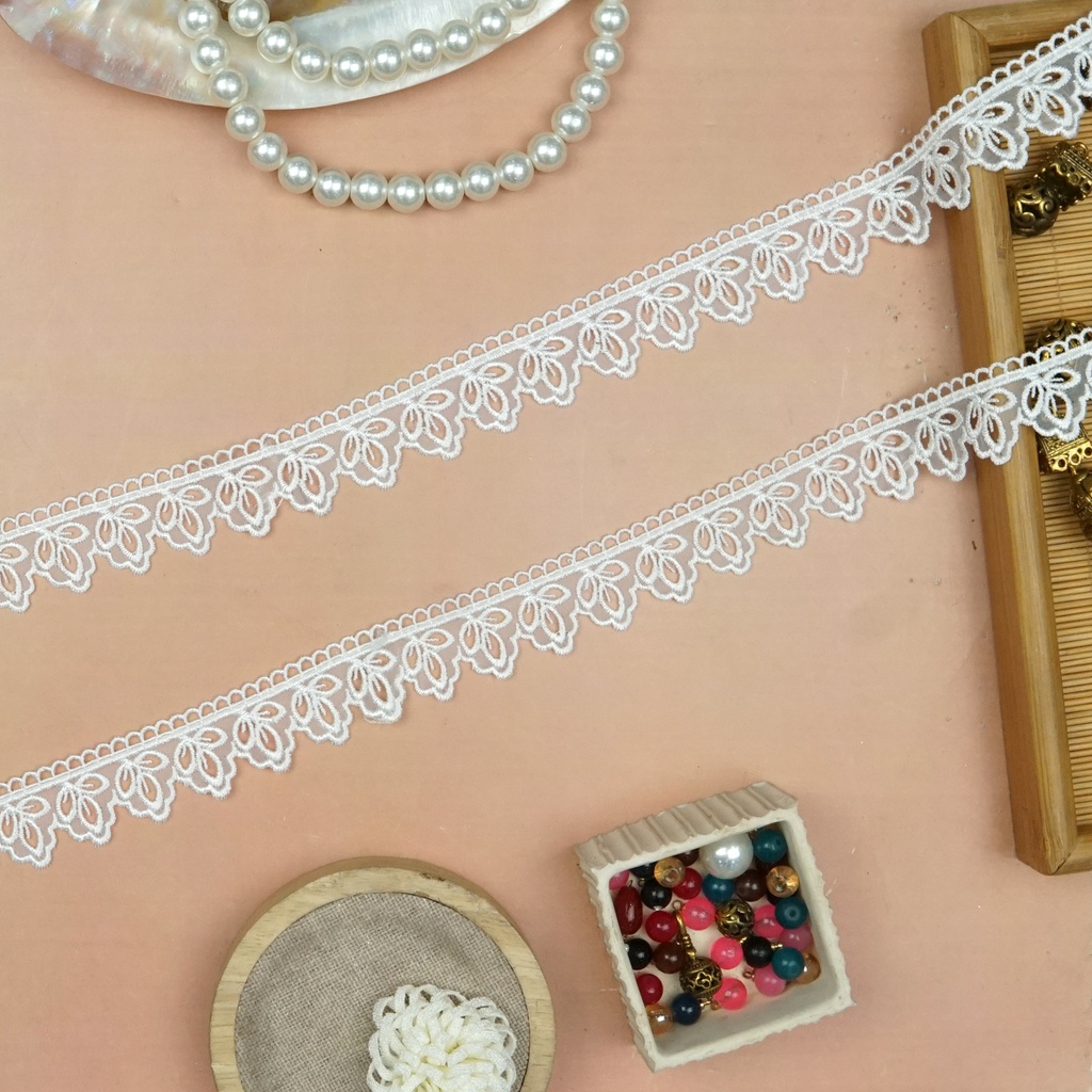 One Side Border Organza Lace