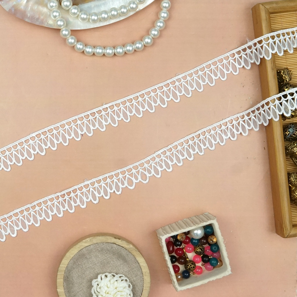 One Side Border Organza Lace