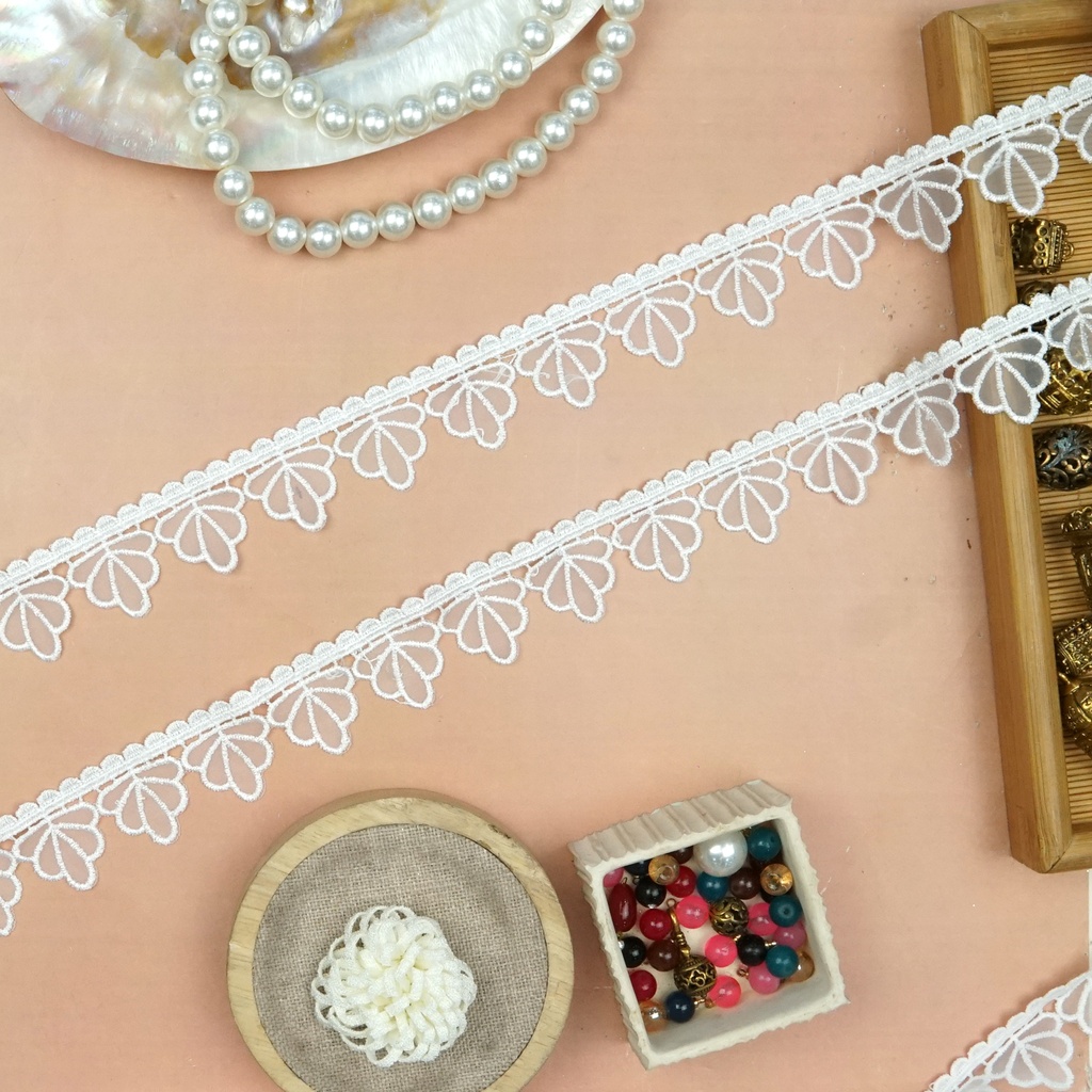 One Side Border Organza Lace