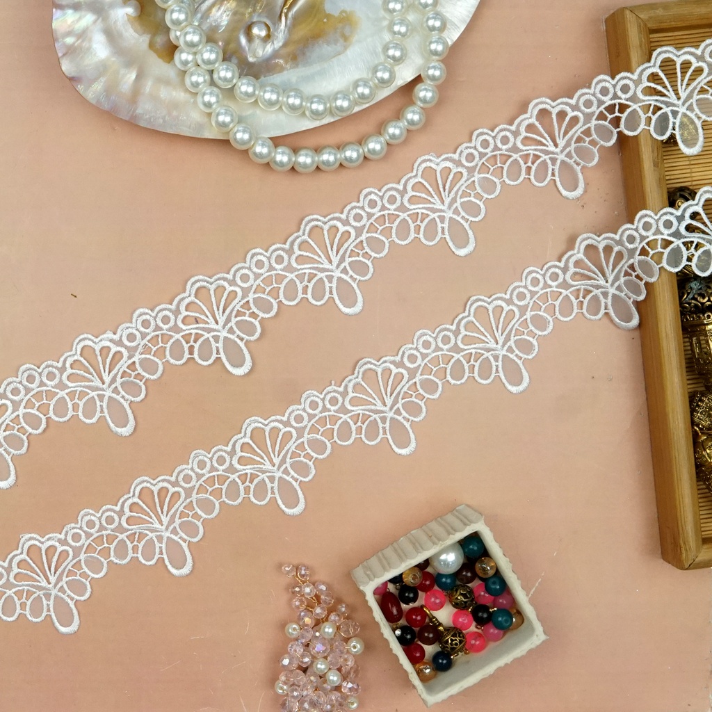 One Side Border Organza Lace