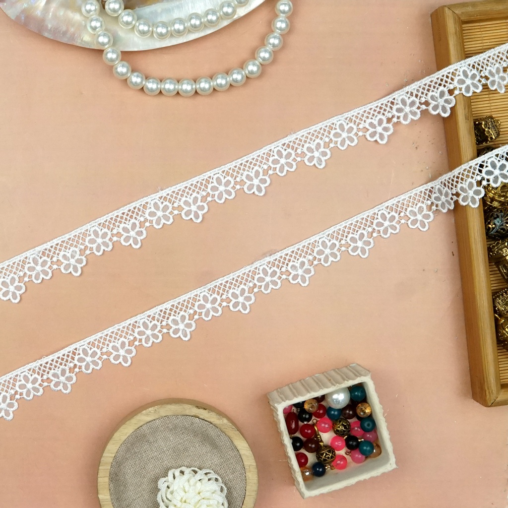 One Side Border Organza Lace