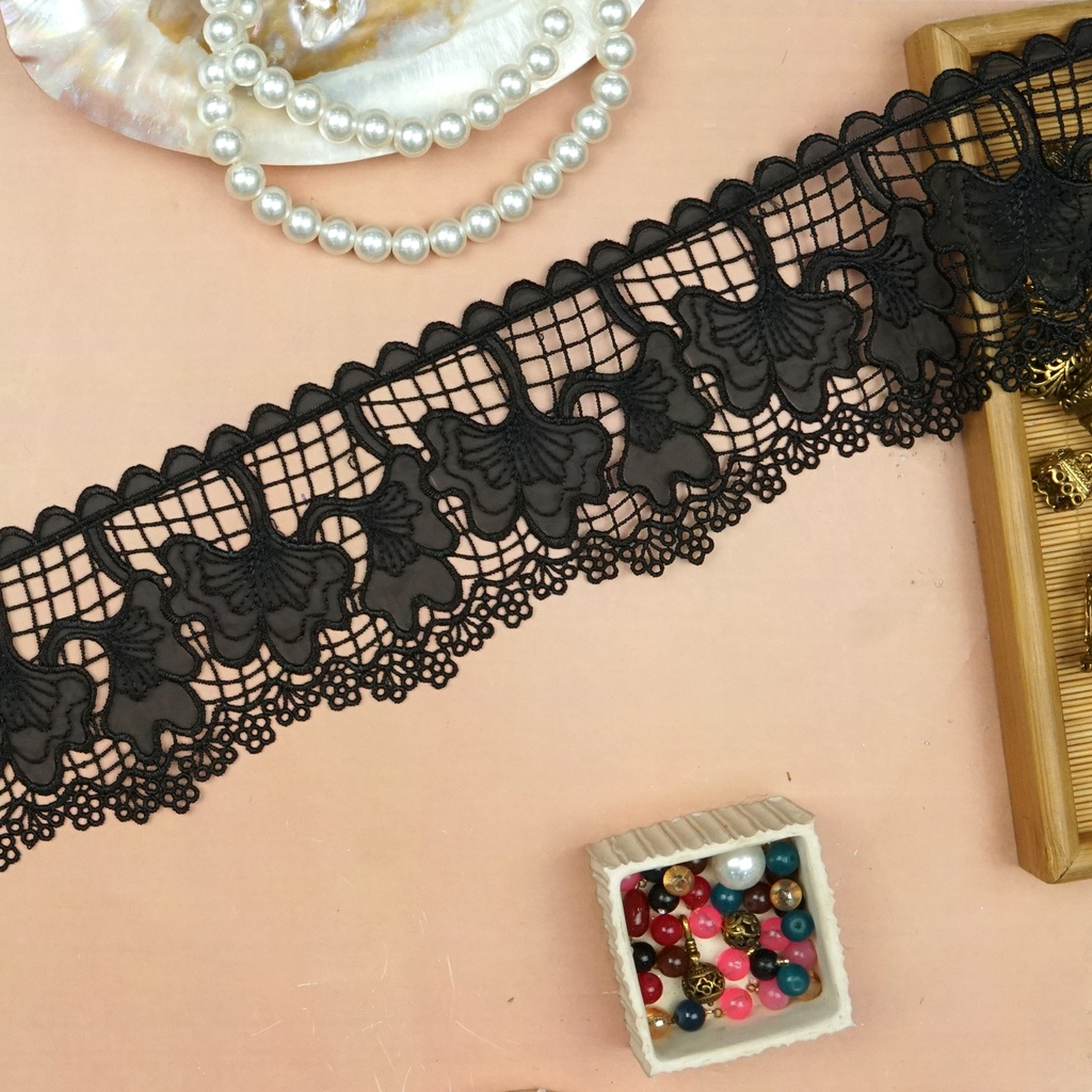 One Side Border Organza Lace