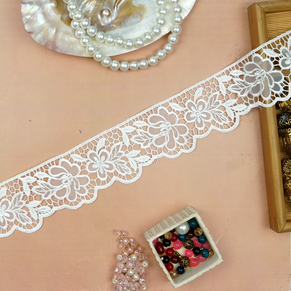 One Side Border Organza Lace