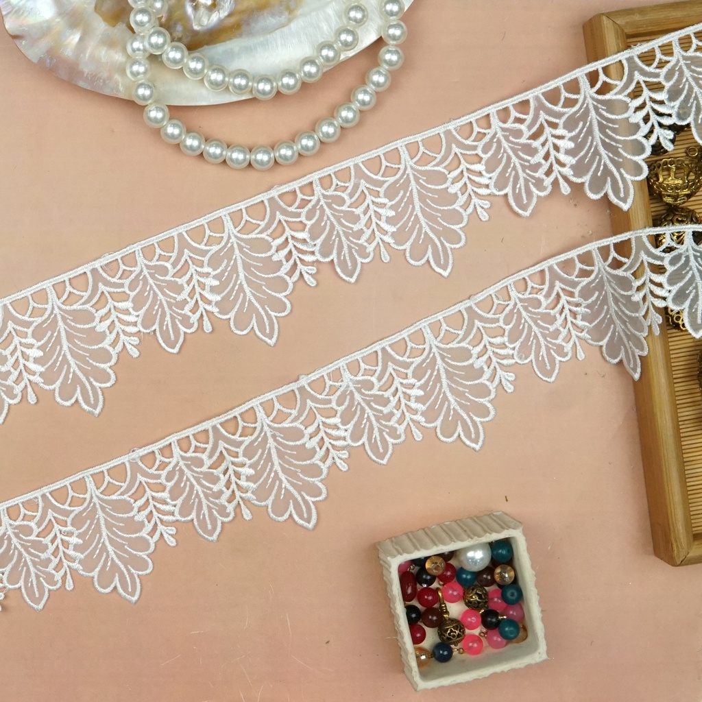 One Side Border Organza Lace
