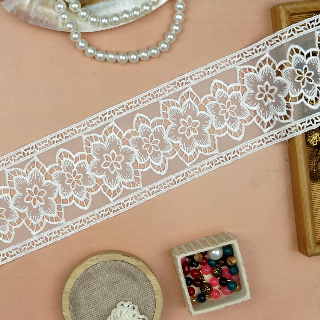 Double Side Border Organza Lace