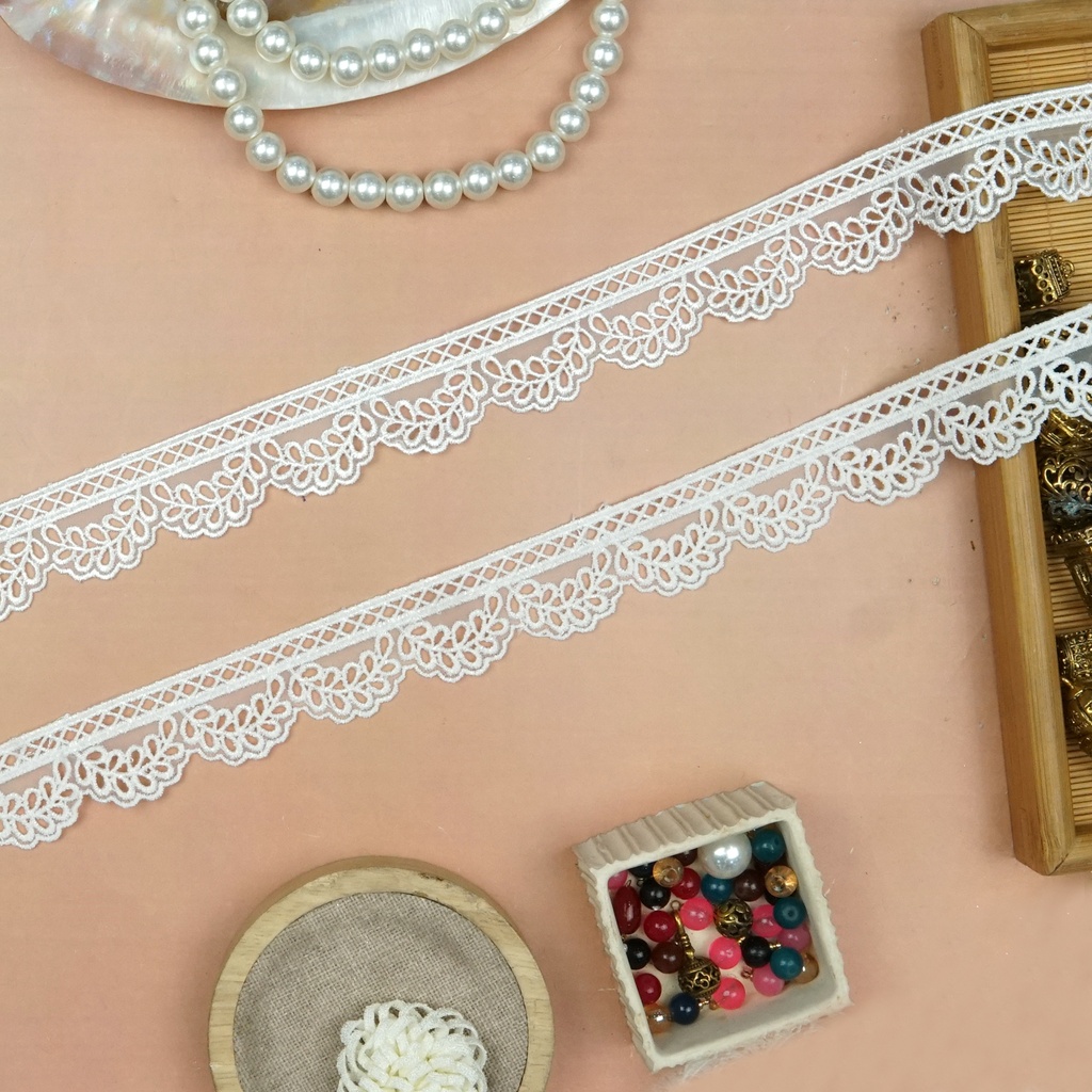 One Side Border Organza Lace