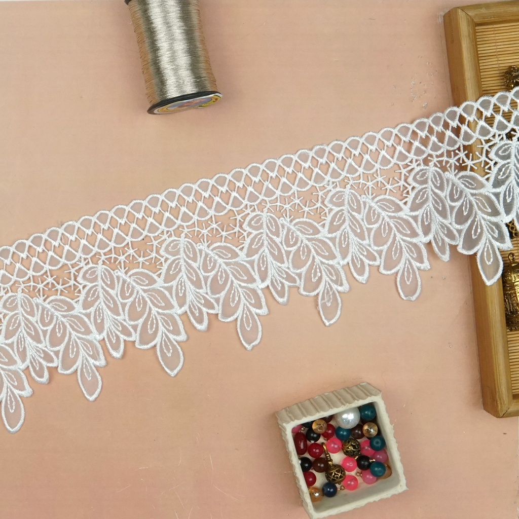 One Side Border Organza Lace
