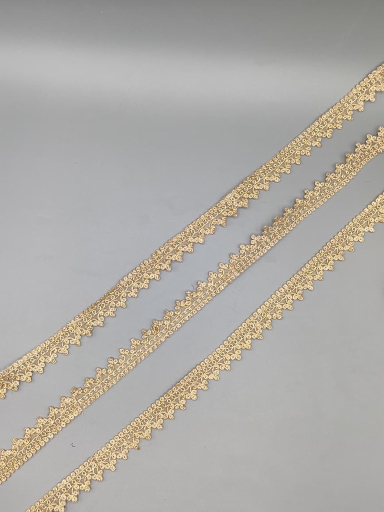 Fancy Metallic Yarn Sequence Lace