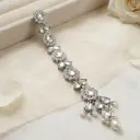 Silver Base Fancy Kundan Button Patti