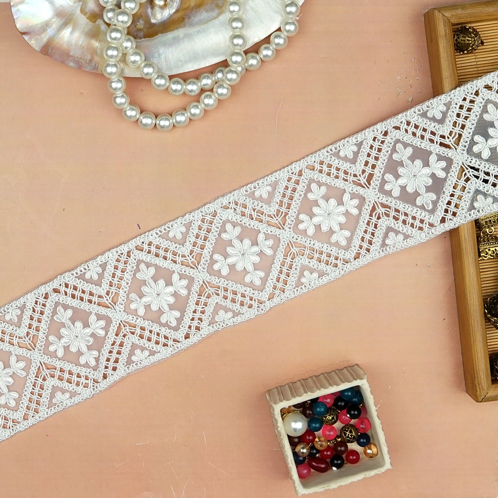 Double Side Border Organza Lace