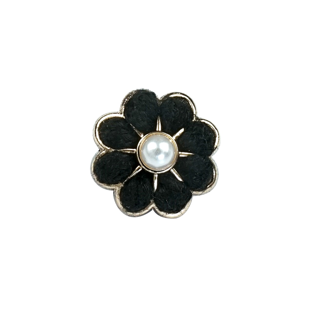 Flower Design Yarn Pearl Shank Button