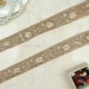 Fancy Metallic Yarn Sequence Lace