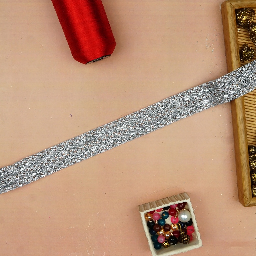 Fancy Metallic Yarn Gota Lace