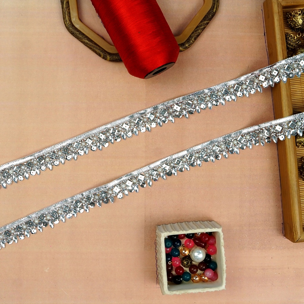 Stick On Fancy Kundan Lace