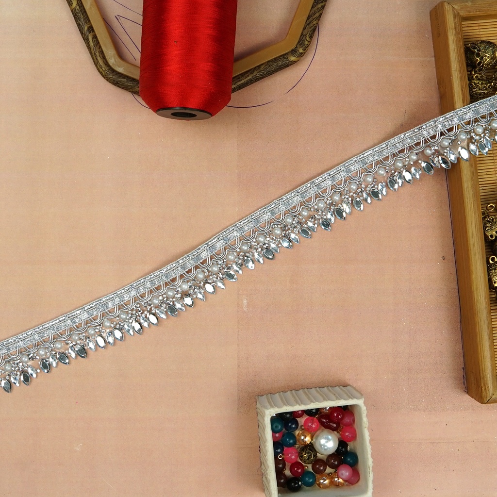 Stick On Fancy Kundan Lace