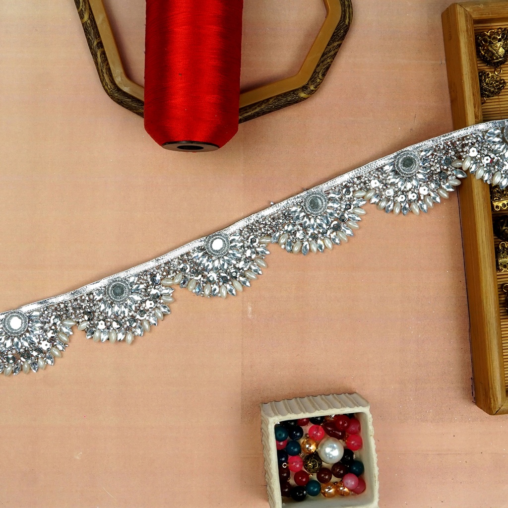 Stick On Fancy Kundan Lace