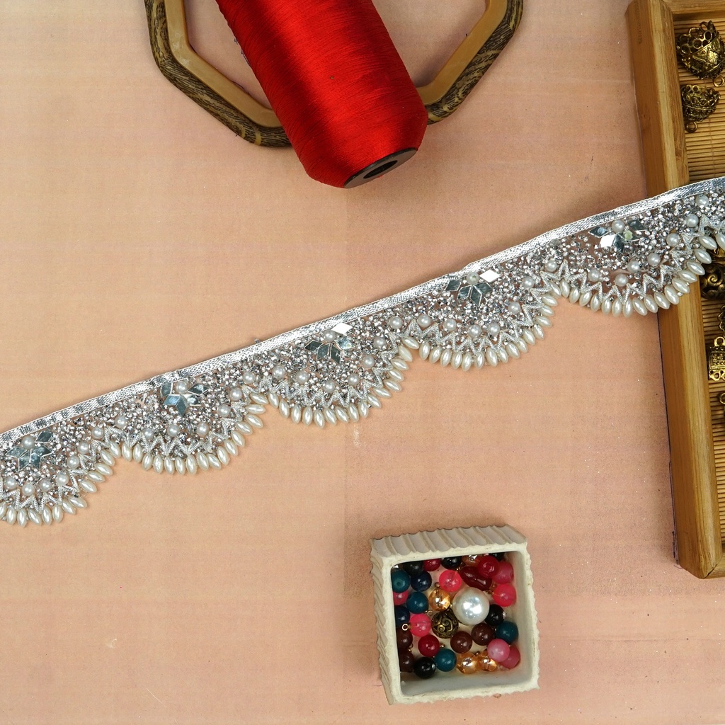 Stick On Fancy Kundan Lace