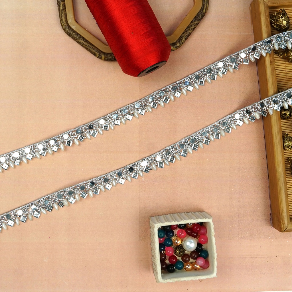 Stick On Fancy Kundan Lace