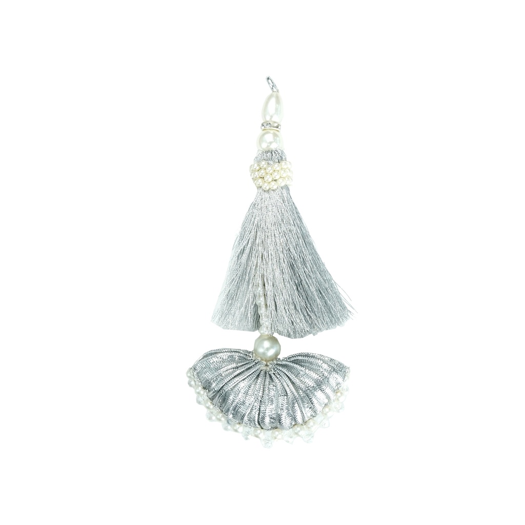 Fancy Gota, Pearl & Crystals Tassel