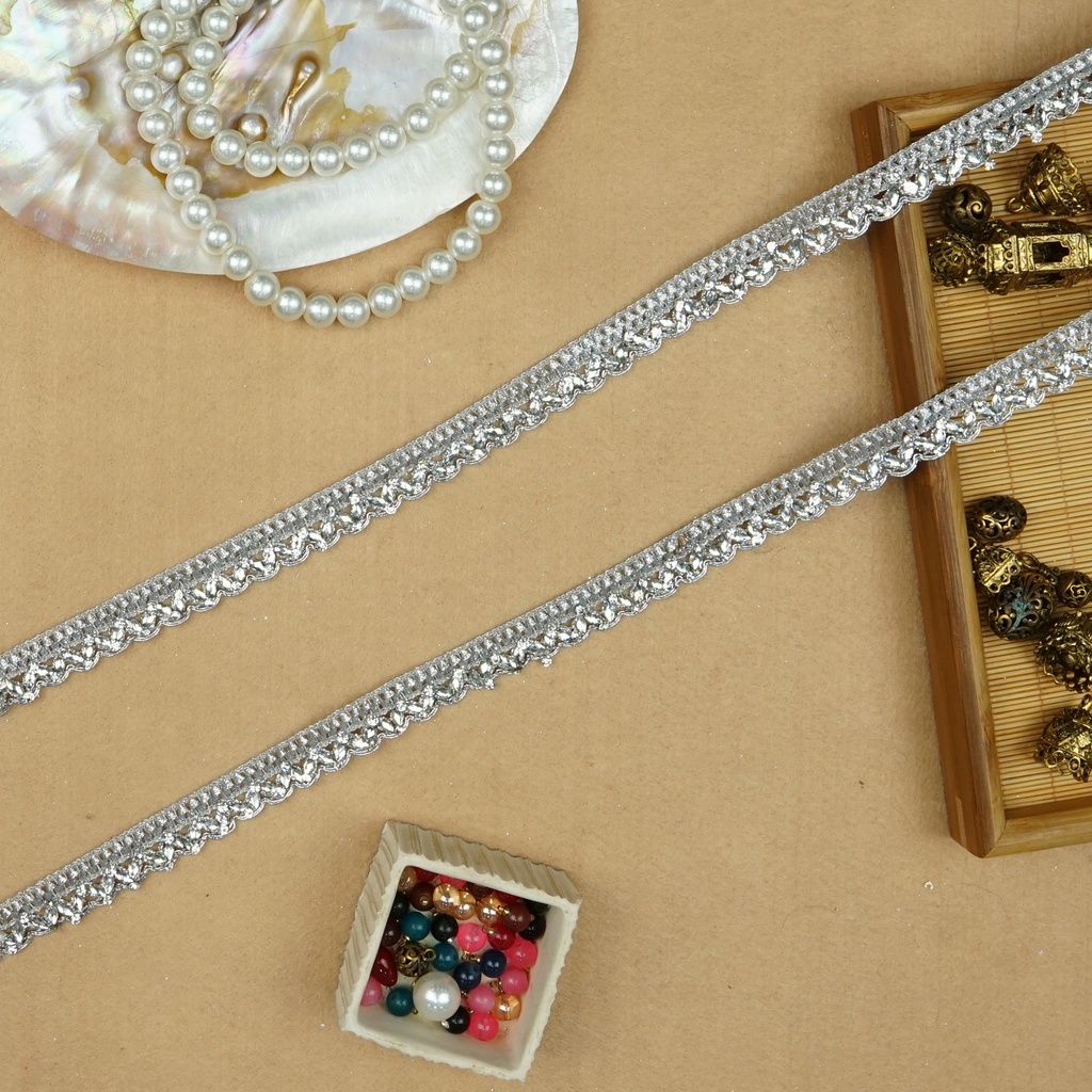Fancy Kundan Crystal Gota Lace