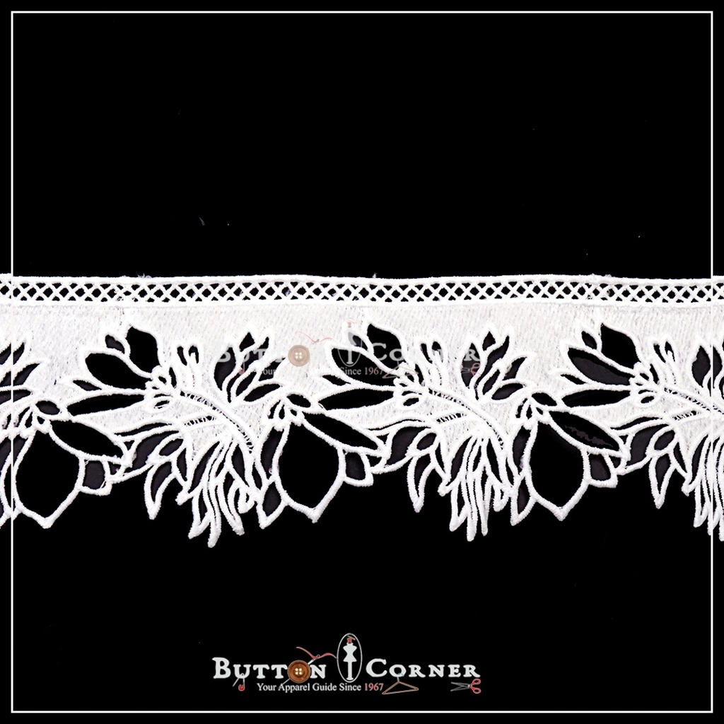 One Side Border Shuttle Lace