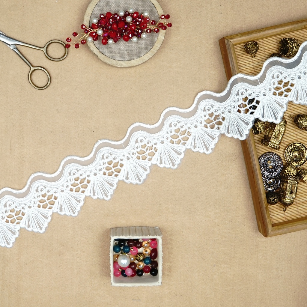One Side Border Organza Lace