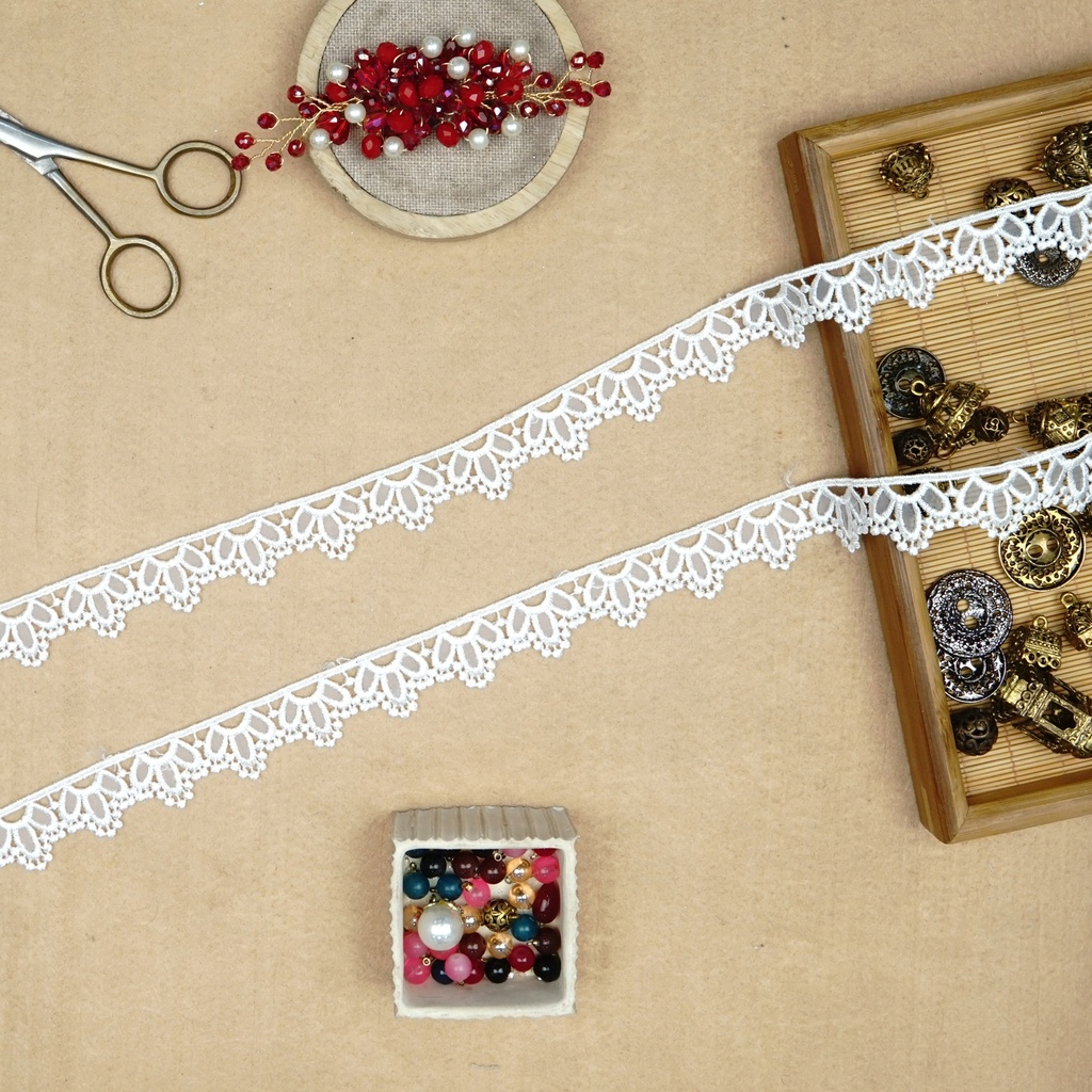 One Side Border Organza Lace