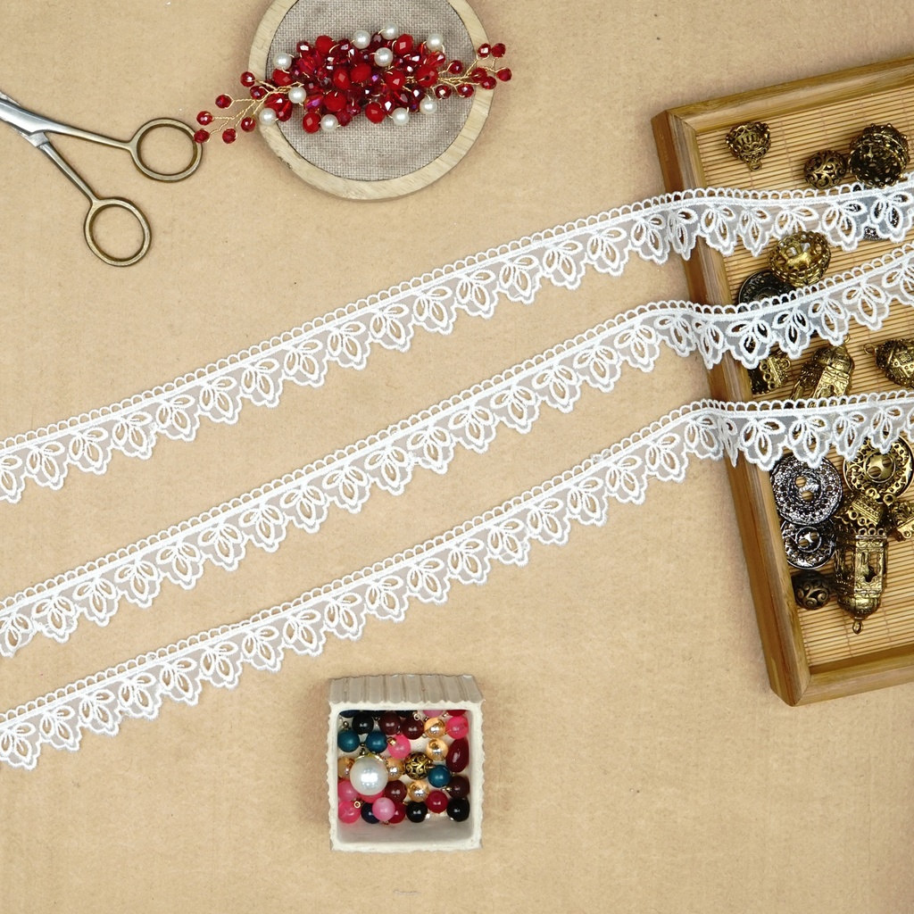 One Side Border Organza Lace