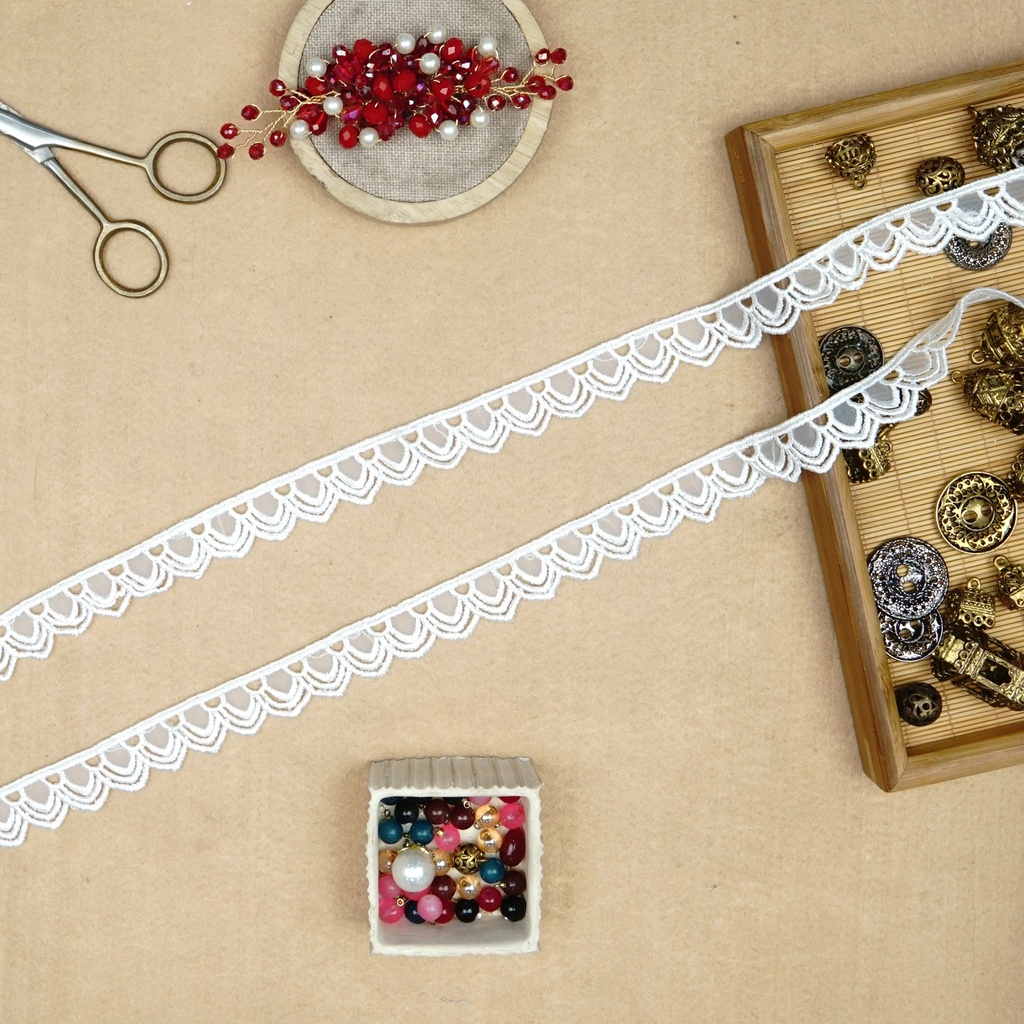 One Side Border Organza Lace
