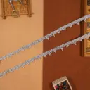 Fancy Metallic Yarn Pearl Lace
