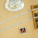 Stick On Metallic Yarn Stone Lace