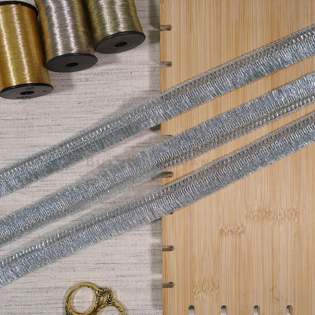 Fancy Metallic Yarn Hanging Lace
